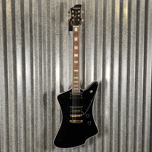 Westcreek Guitars Mirage T Bird Style Dual Humbucker Guitar Black #0003 Used