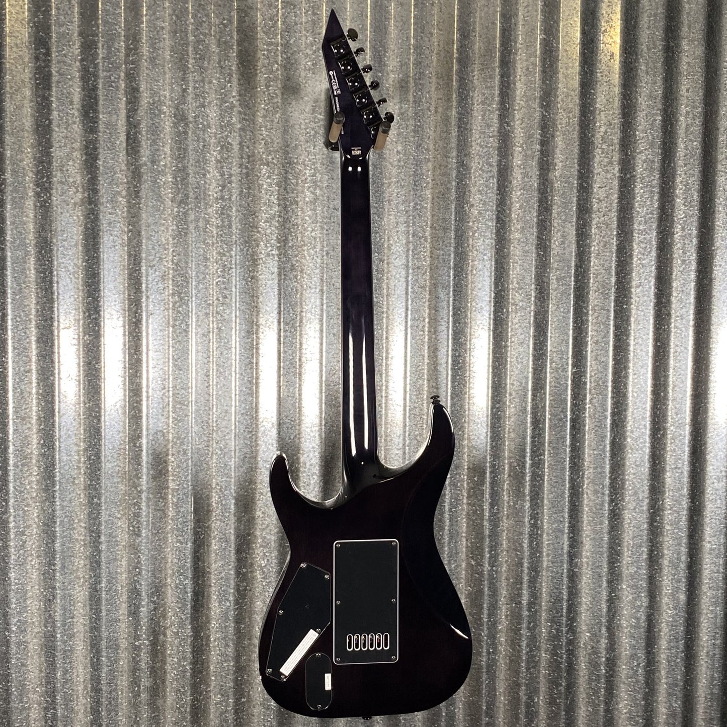 ESP LTD MH-1000 Evertune Flame Charcoal Burst Guitar MH1000ETFMCHB #2758 Used