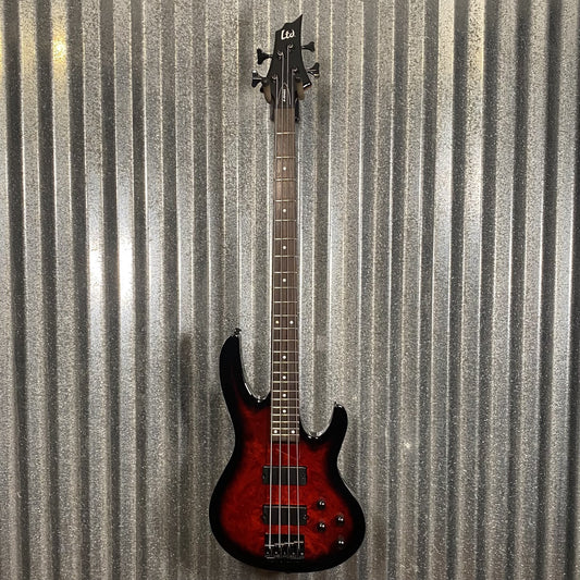 ESP LTD B-204DX Red Burst 4 String Bass #0855 Used