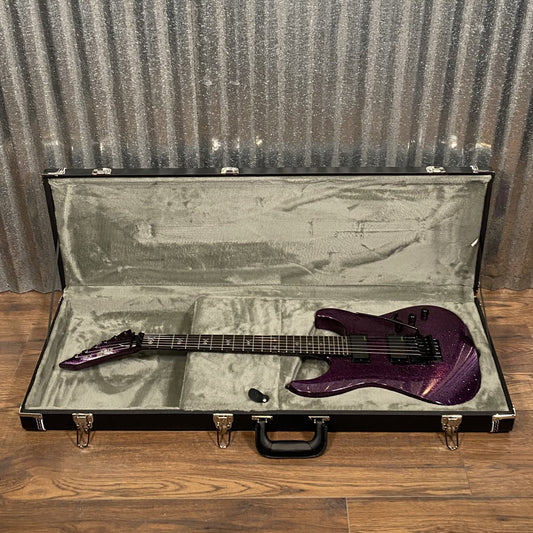 ESP LTD KH-602 Kirk Hammett Purple Sparkle EMG Guitar & Case KH602PSP #1758 Used