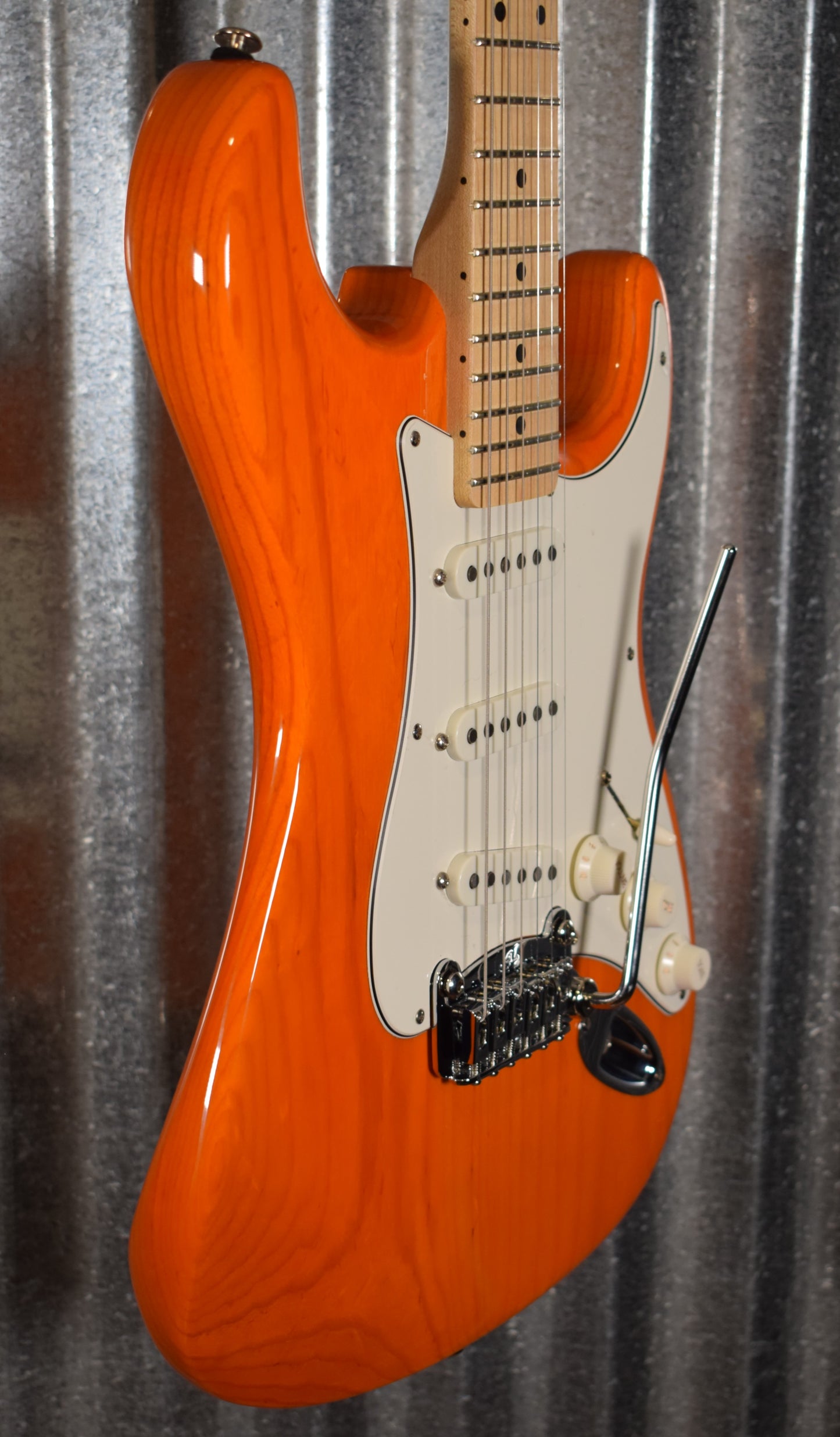 G&L USA Legacy Clear Orange Maple Satin Neck Guitar & Case #5304