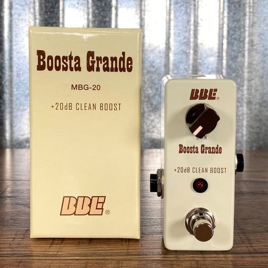 BBE Sound Boosta Grande MBG-20 20db Clean Boost Guitar Effect Pedal Demo