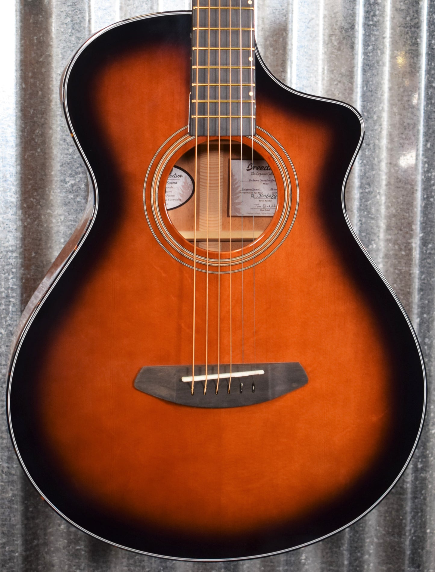 Breedlove Performer Concertina Bourbon CE Mahogany Acoustic Electric Guitar Blem #8833