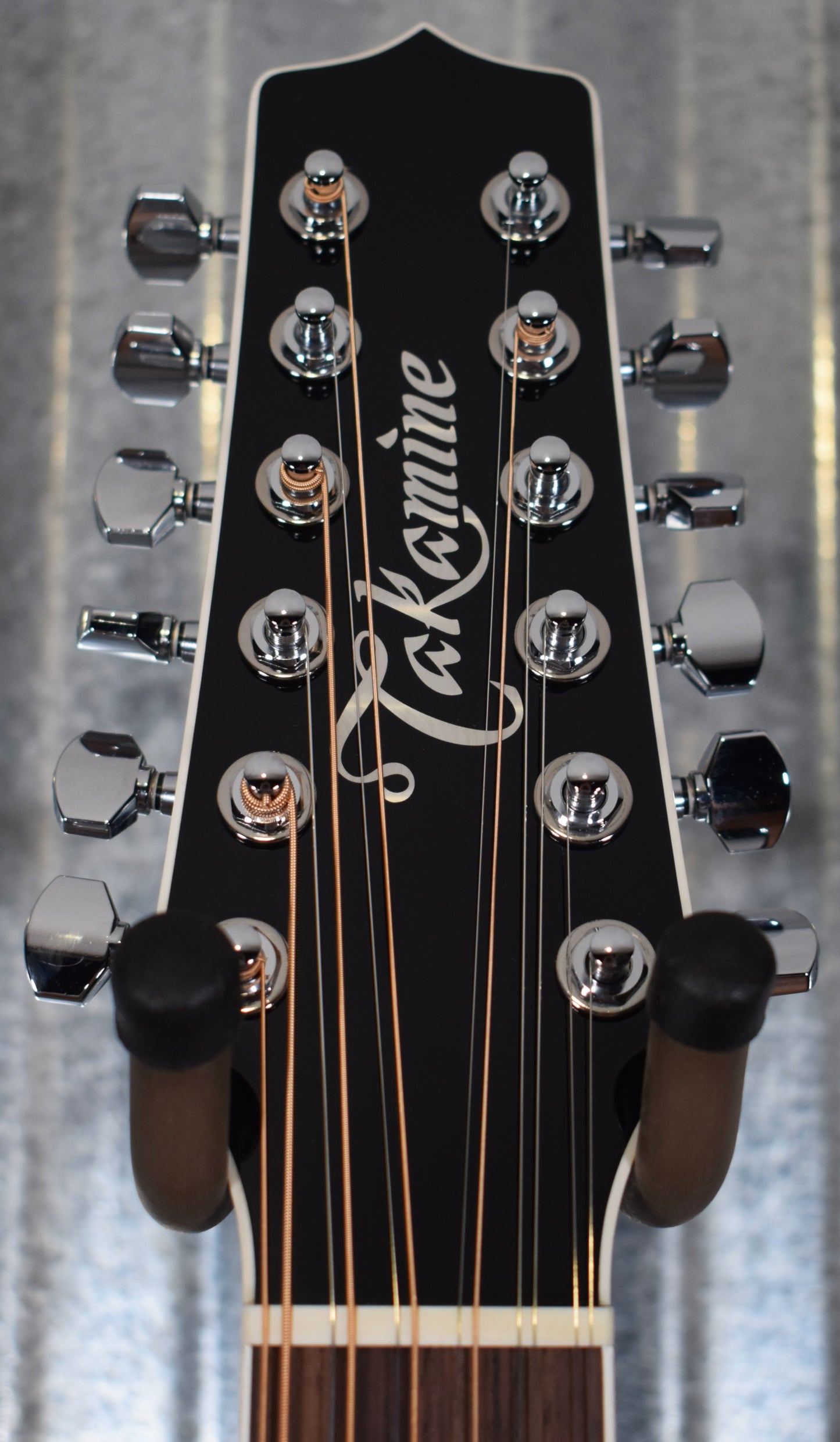 Takamine EF381SC-12 String Black Acoustic Electric Guitar & Case #0218
