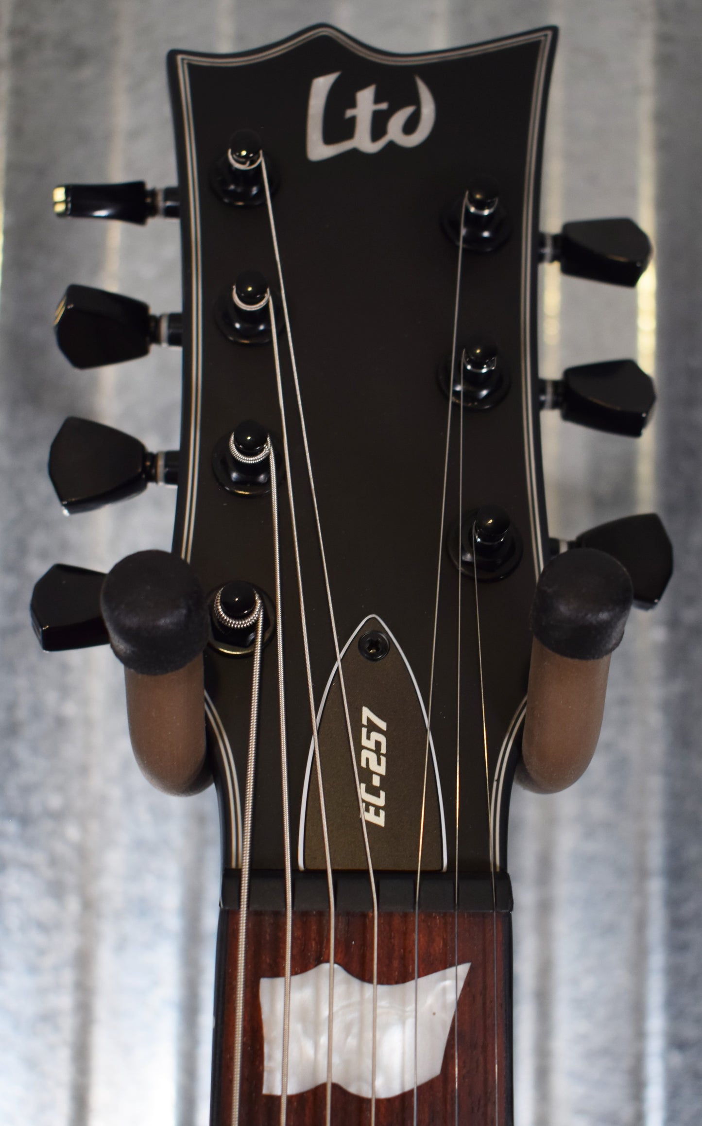 ESP LTD EC-257 Black Satin 7 String Guitar EC257BLKS #2545 Used