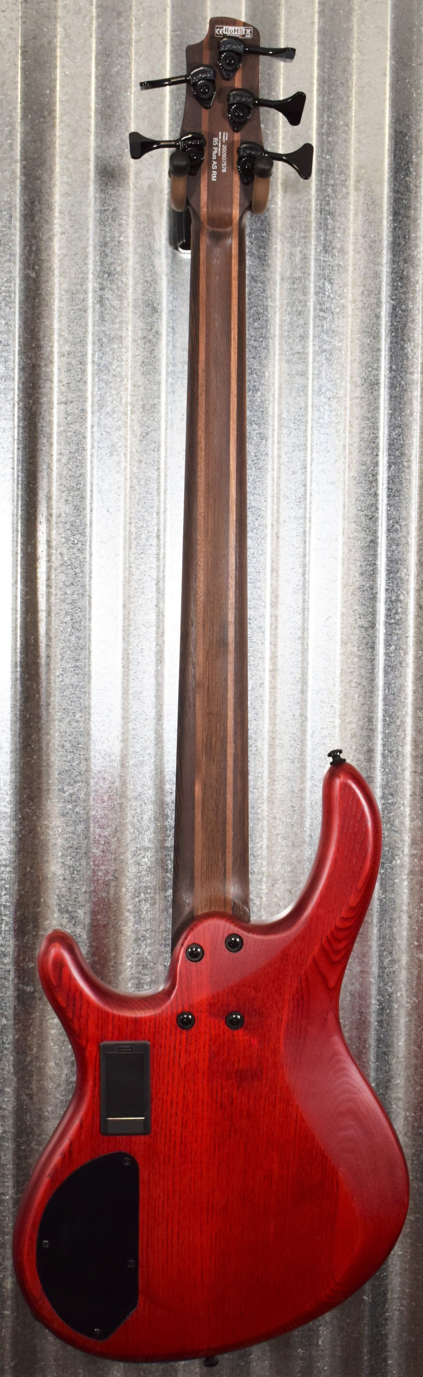 Cort Artisan B5 Plus AS RM 5 String Bass Roasted Neck Open Pore Burgundy Blem #7578