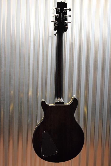 Hamer Guitars Sunburst Archtop Flame Trans Black Electric Guitar #742