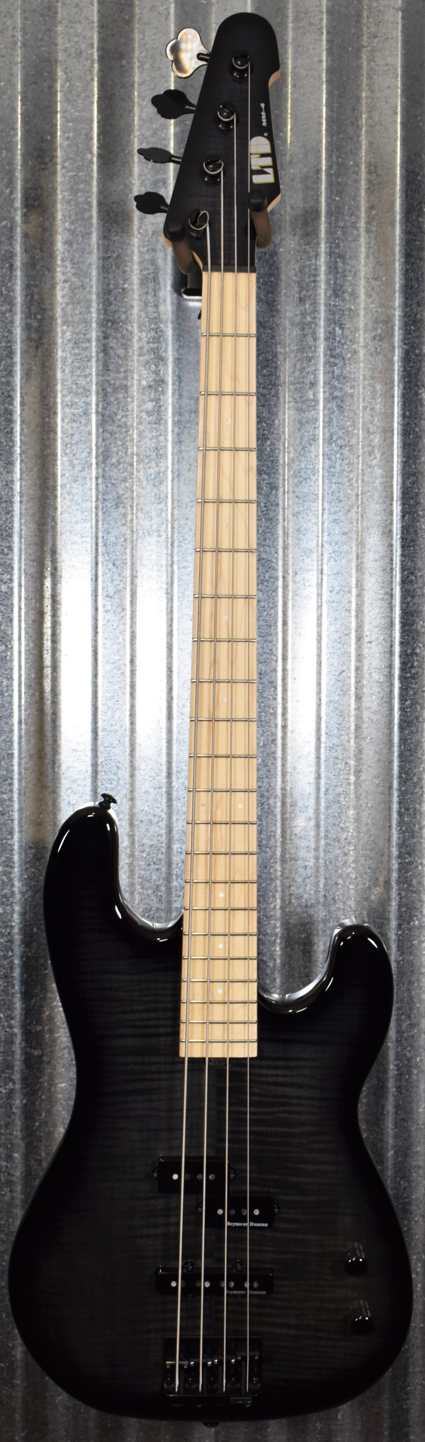 ESP LTD MM-4FM Marco Mendoza 4 String Bass See Thru Black Sunburst LMM4FMSTBLKSB #2107