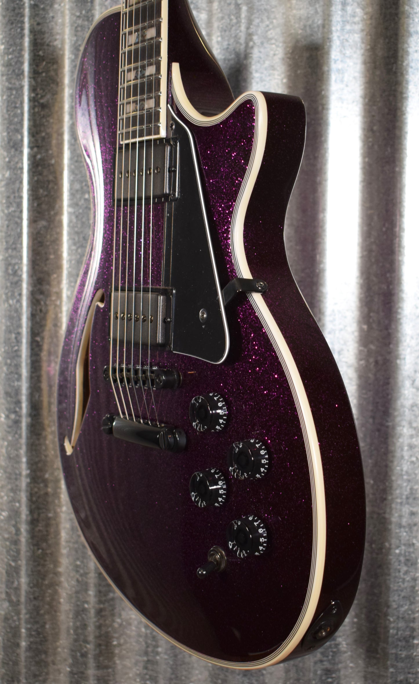 ESP LTD PS-1000 Purple Sparkle Semi Hollow Guitar XPS1000PSP #1639