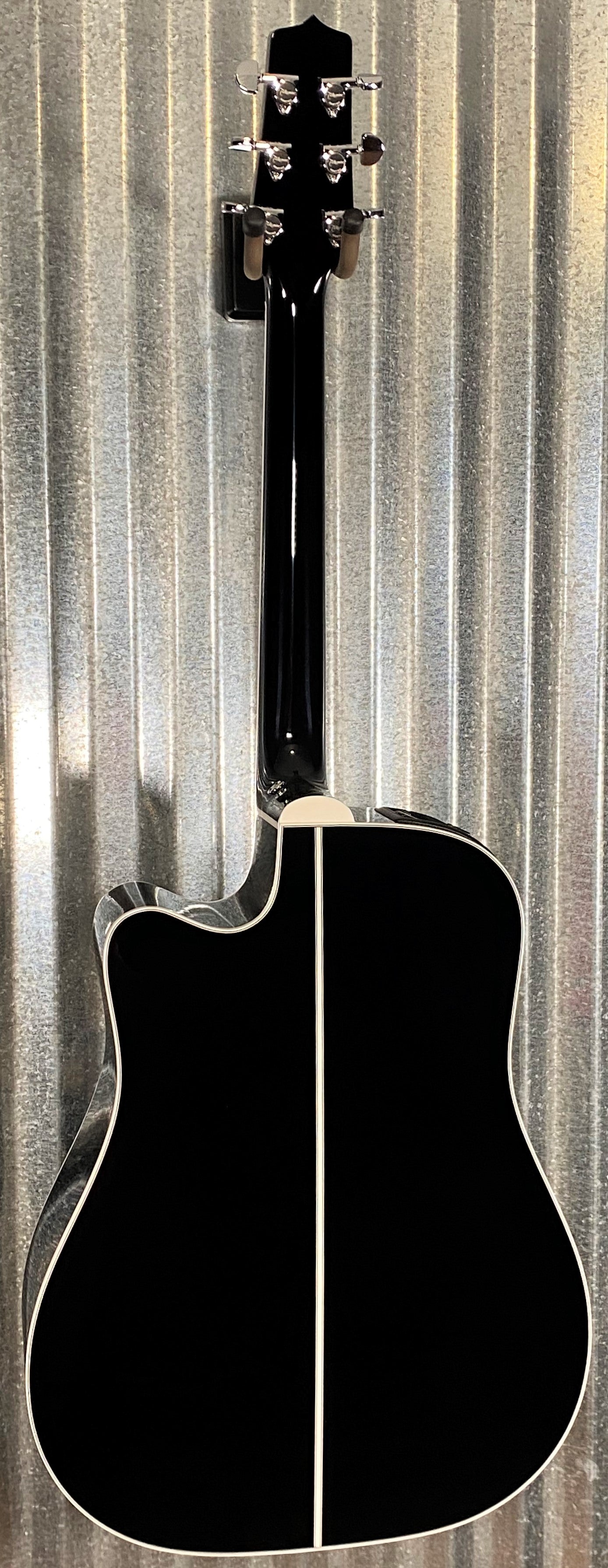 Takamine EF341SC Dreadnaught Acoustic Electric Cutaway Guitar Black & Case #0163