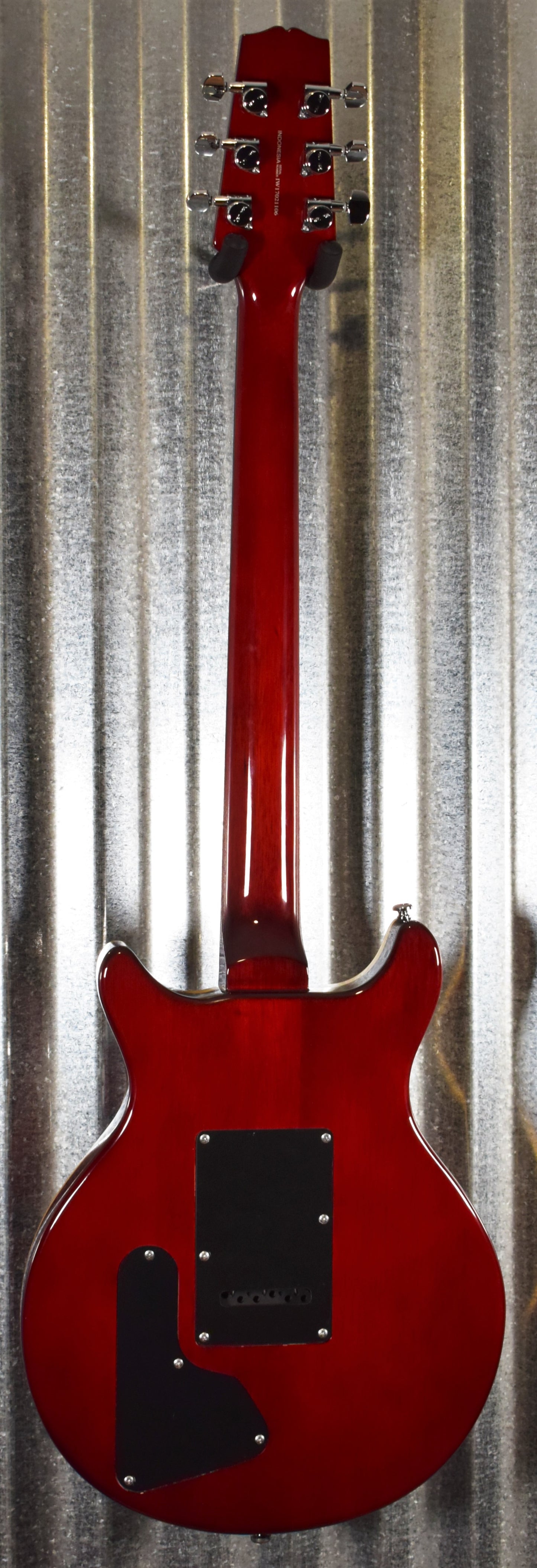 Hamer Archtop Flame Dark Cherry Wilkinson Tremolo Electric Guitar SATFW-DCB #1106