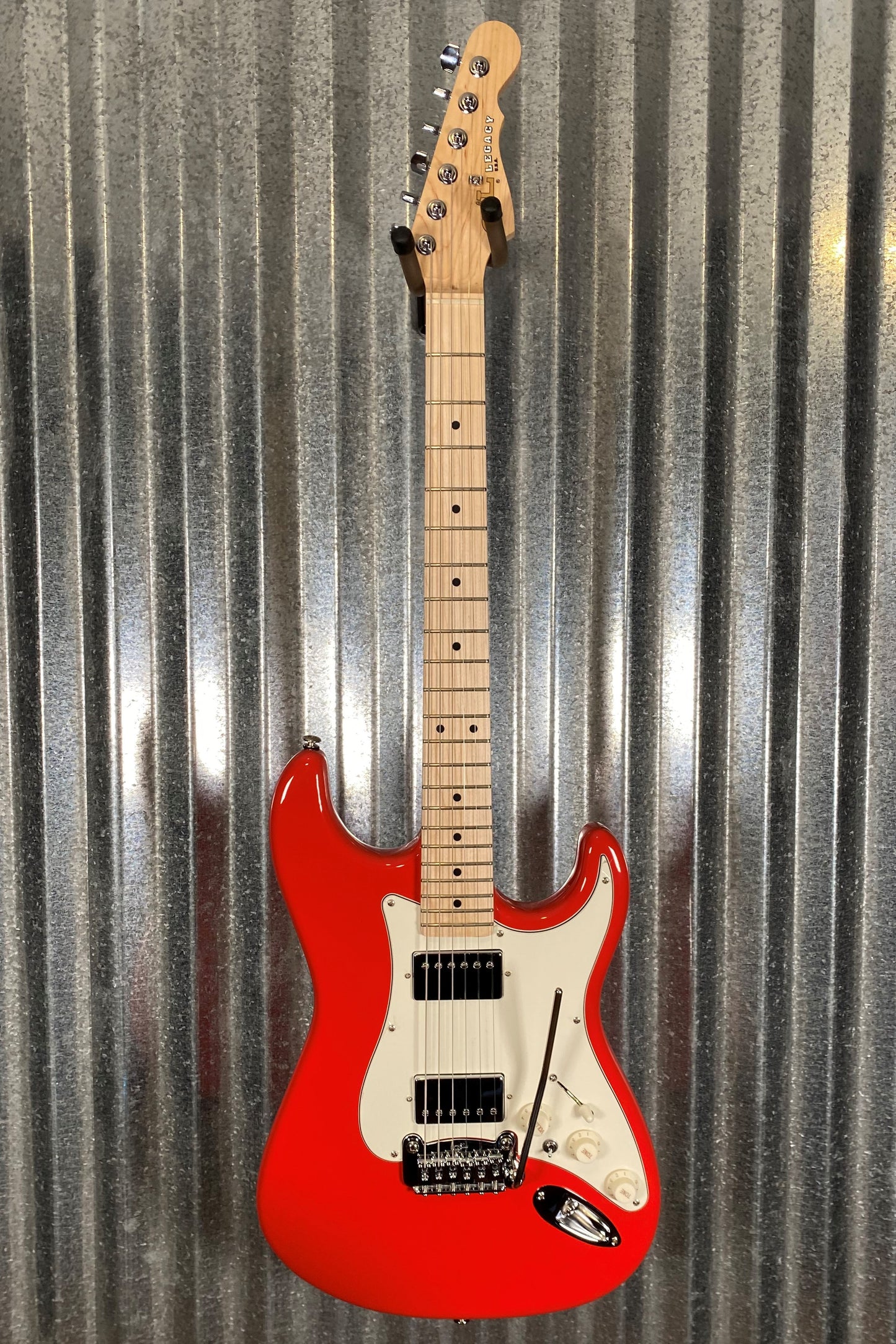 G&L USA Fullerton Custom Legacy HH Fullerton Red Guitar & Case Blem #7410