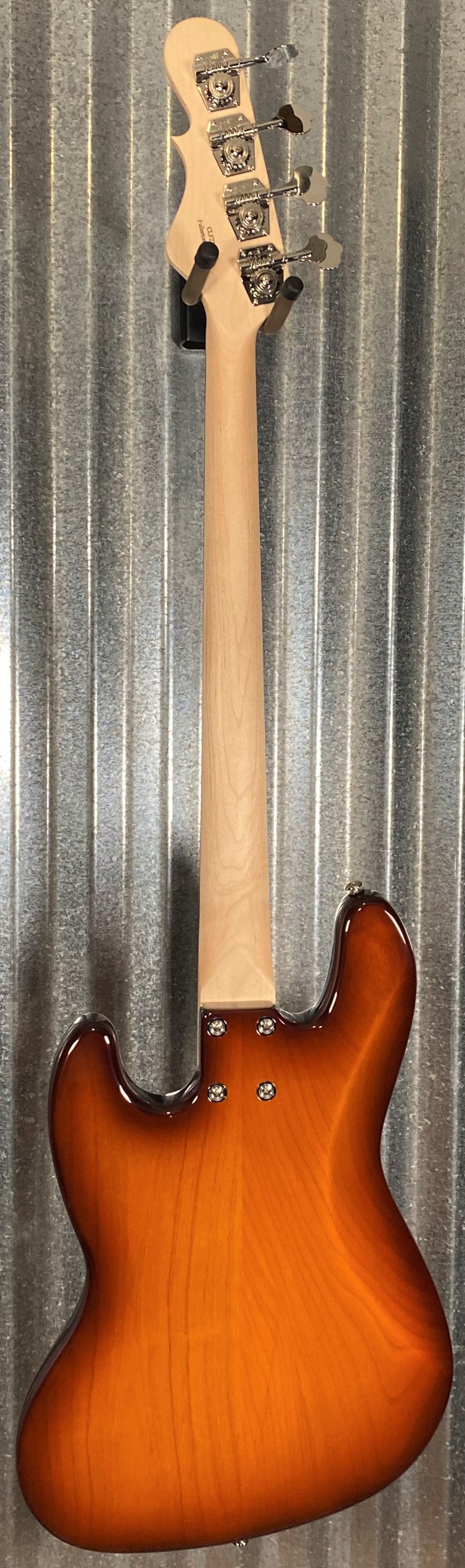 G&L USA JB Old School Tobacco Sunburst 4 String Fretless Bass & Case #6416