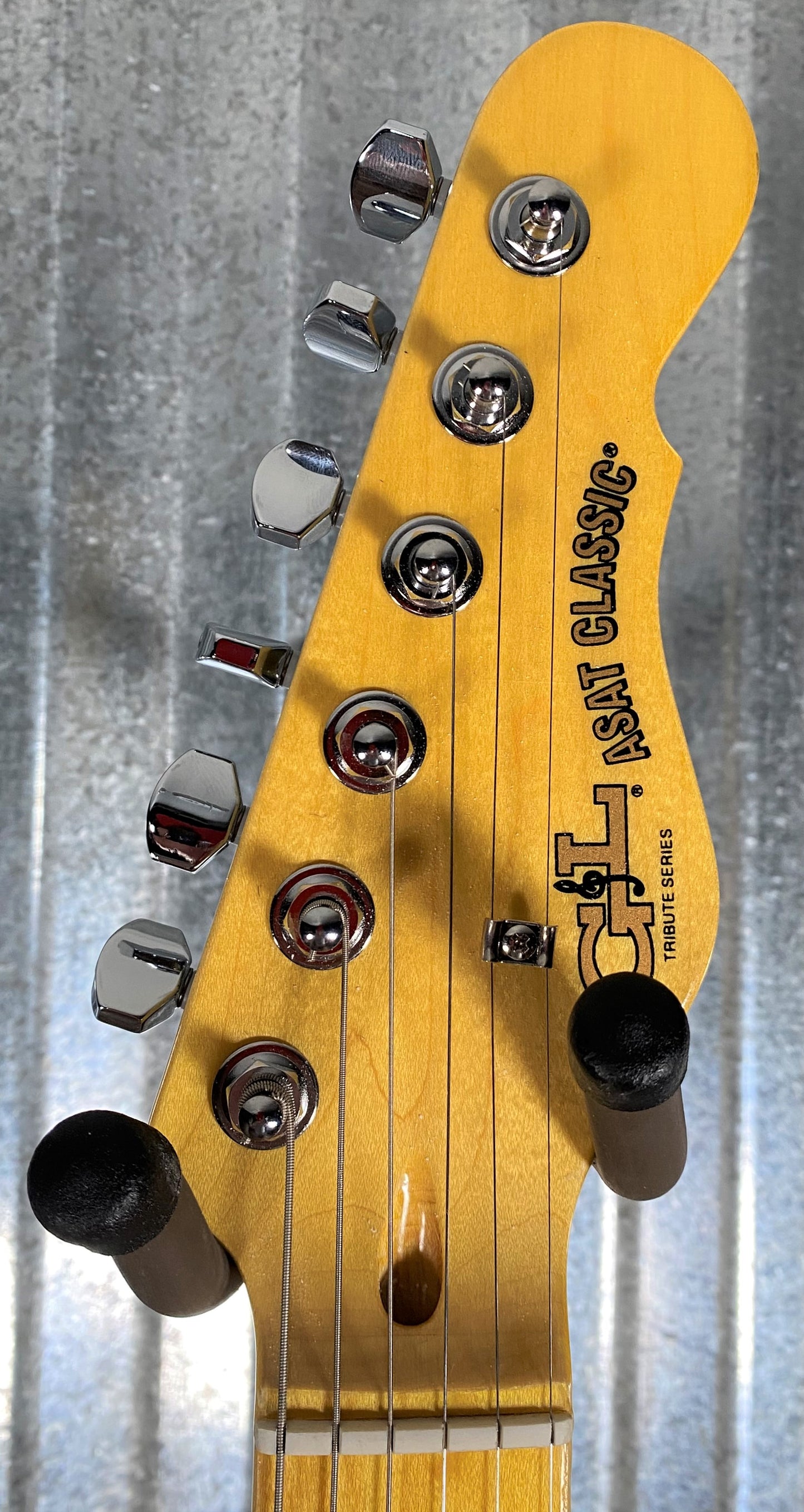 G&L Tribute ASAT Classic Bluesboy Semi Hollow Clear Orange Guitar #3939 Used