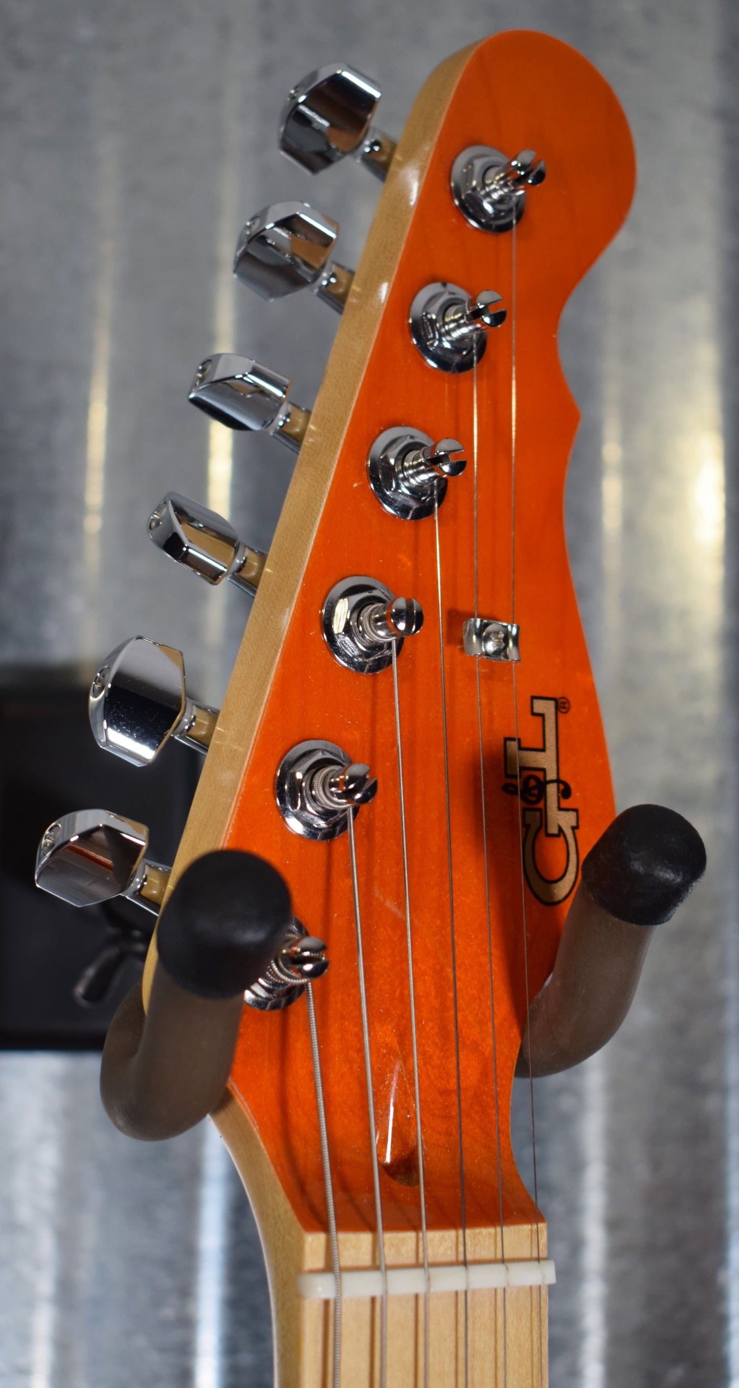 G&L USA Legacy Clear Orange Maple Satin Neck Guitar & Case #5304