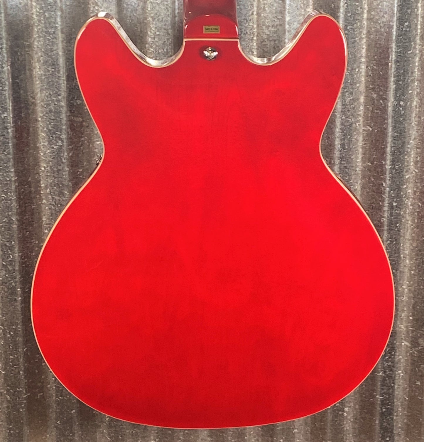 Hagstrom VIKB-WCT Viking 4 String Semi Hollow Short Scale Bass Wild Cherry Transparent #0622
