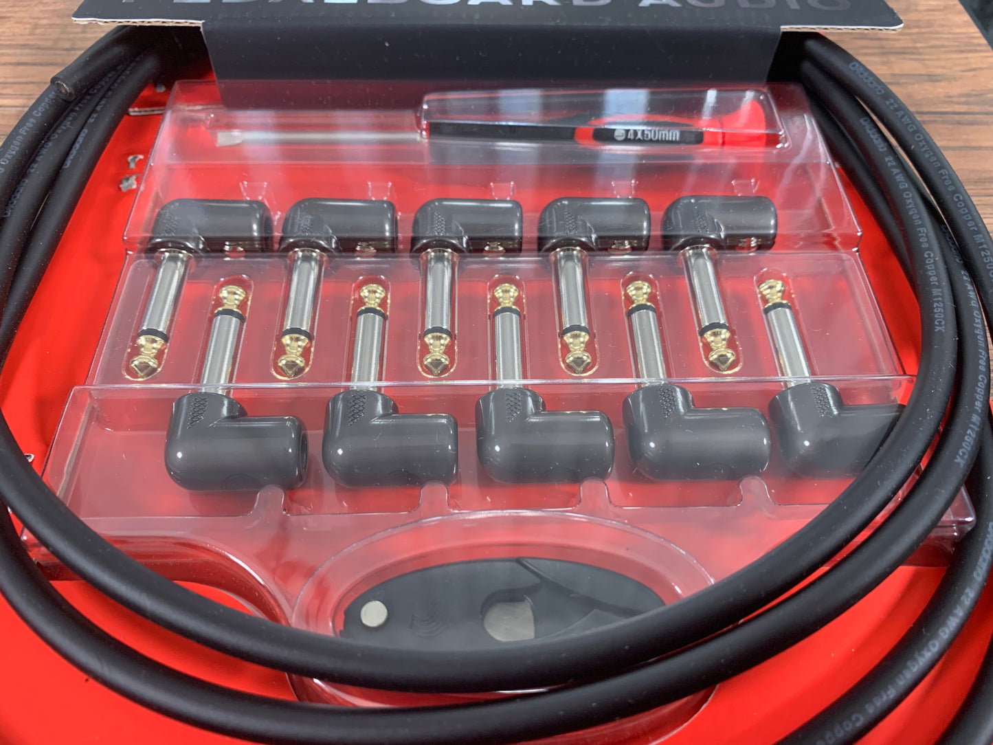 D'Addario Planet Waves PW-GPKIT-10 CS Guitar Effect Pedalboard Patch Cable Kit