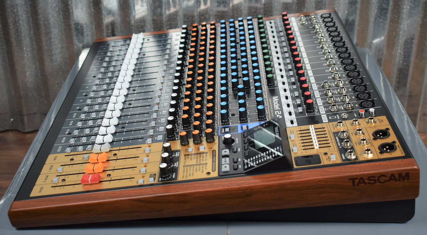 Tascam Model 24 Mixer USB Audio Interface Recorder Controller