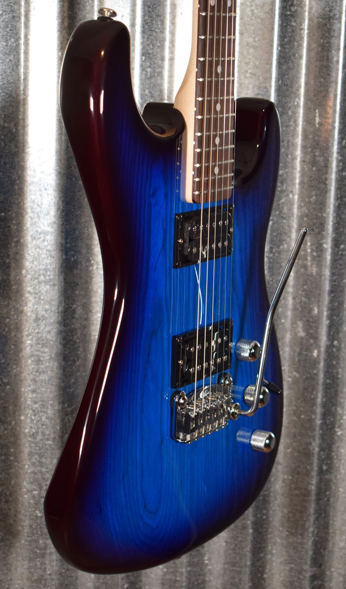 G&L USA Legacy HH RMC Blueburst Rosewood Satin Neck Guitar & Case #5362
