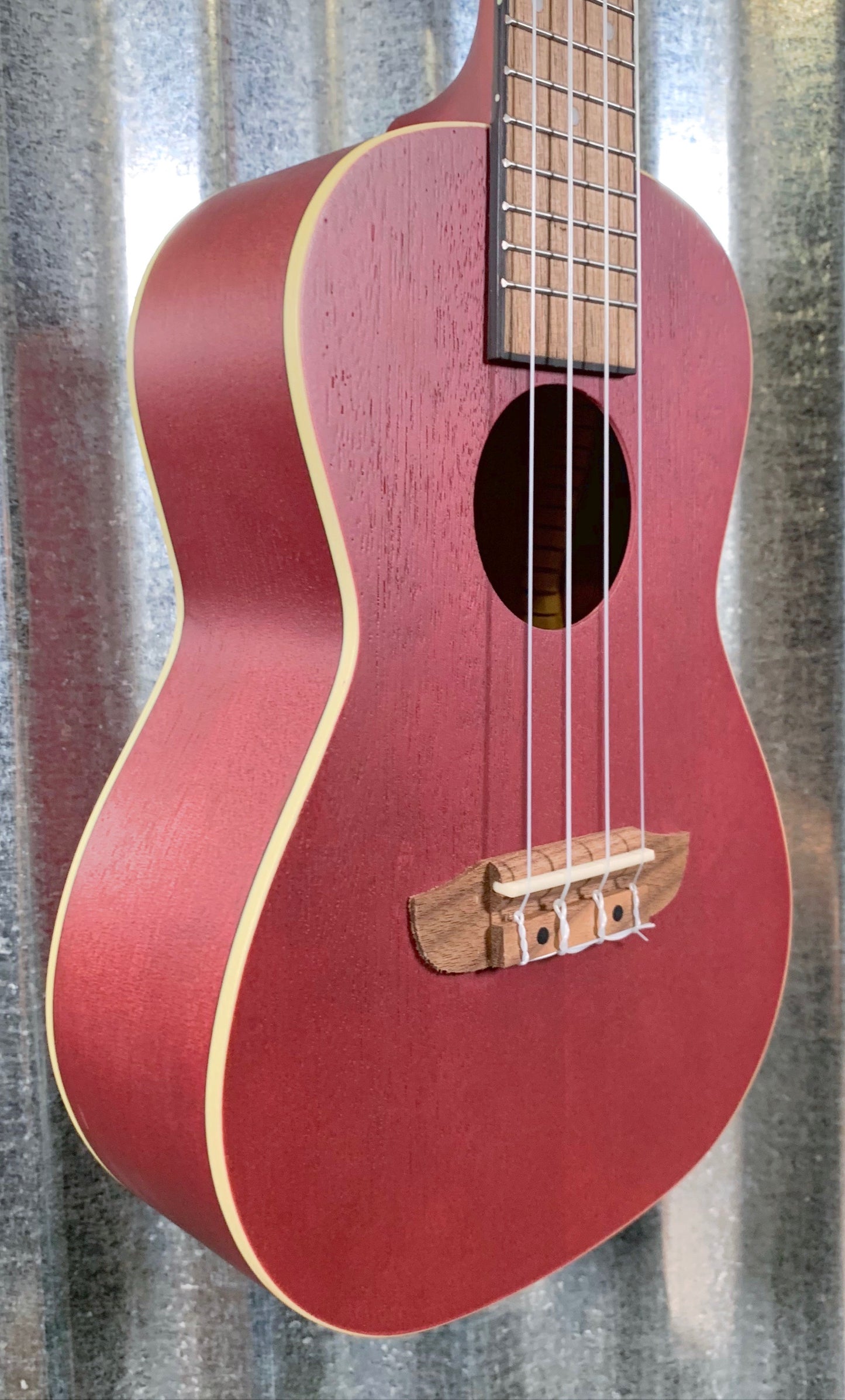 Ortega Guitars RURUBY Ruby Rasburry Okoume Top Concert Ukulele