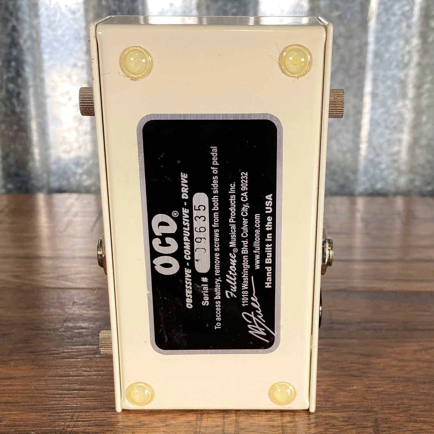 Fulltone OCD v1.7 Overdrive Guitar Effect Pedal White Used