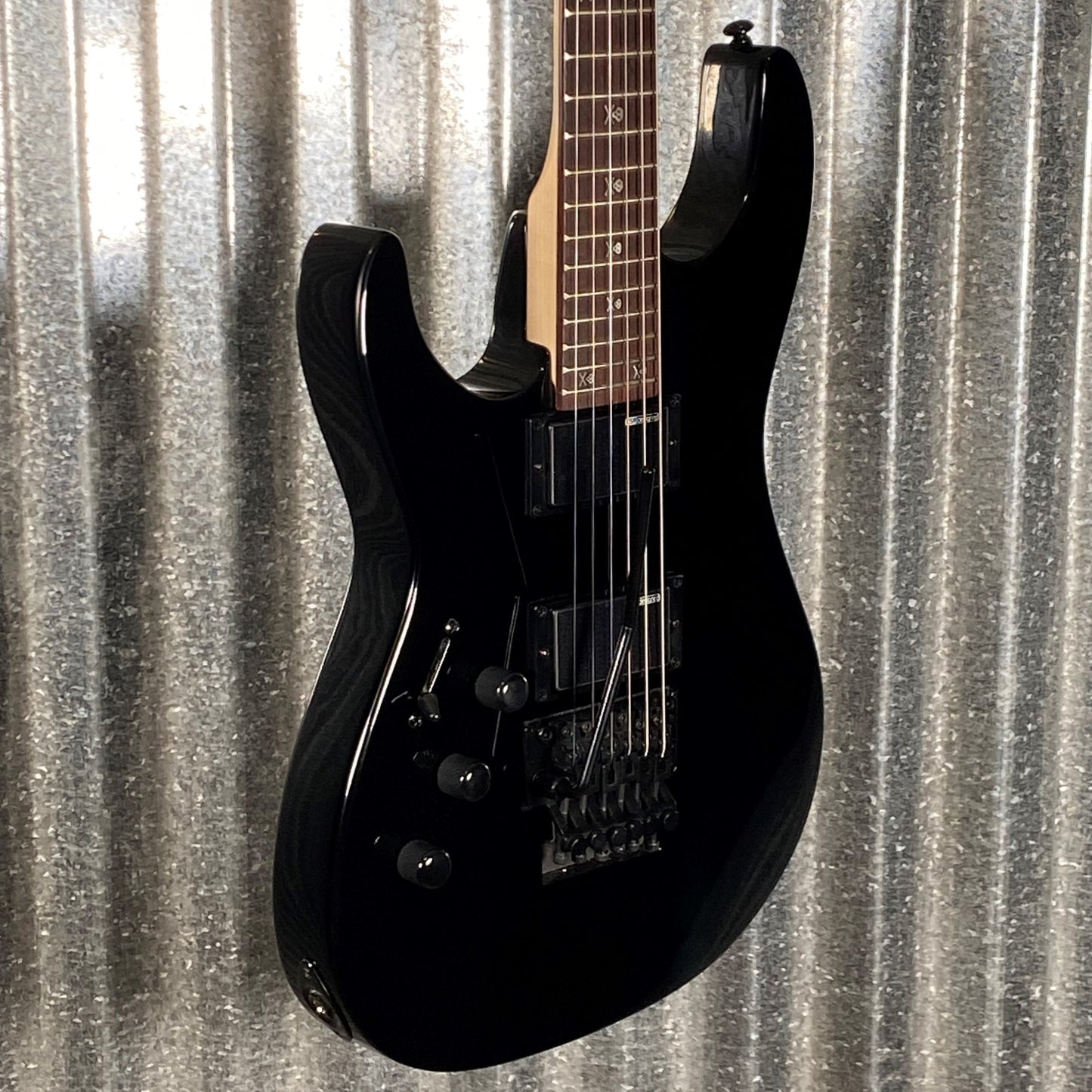 ESP LTD KH-202 Kirk Hammett Signature Gloss Black Guitar Left Hand #0444 Used