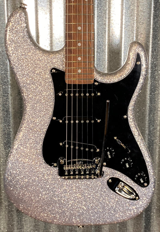 G&L USA Legacy Silver Metal Flake Guitar & Case #5140