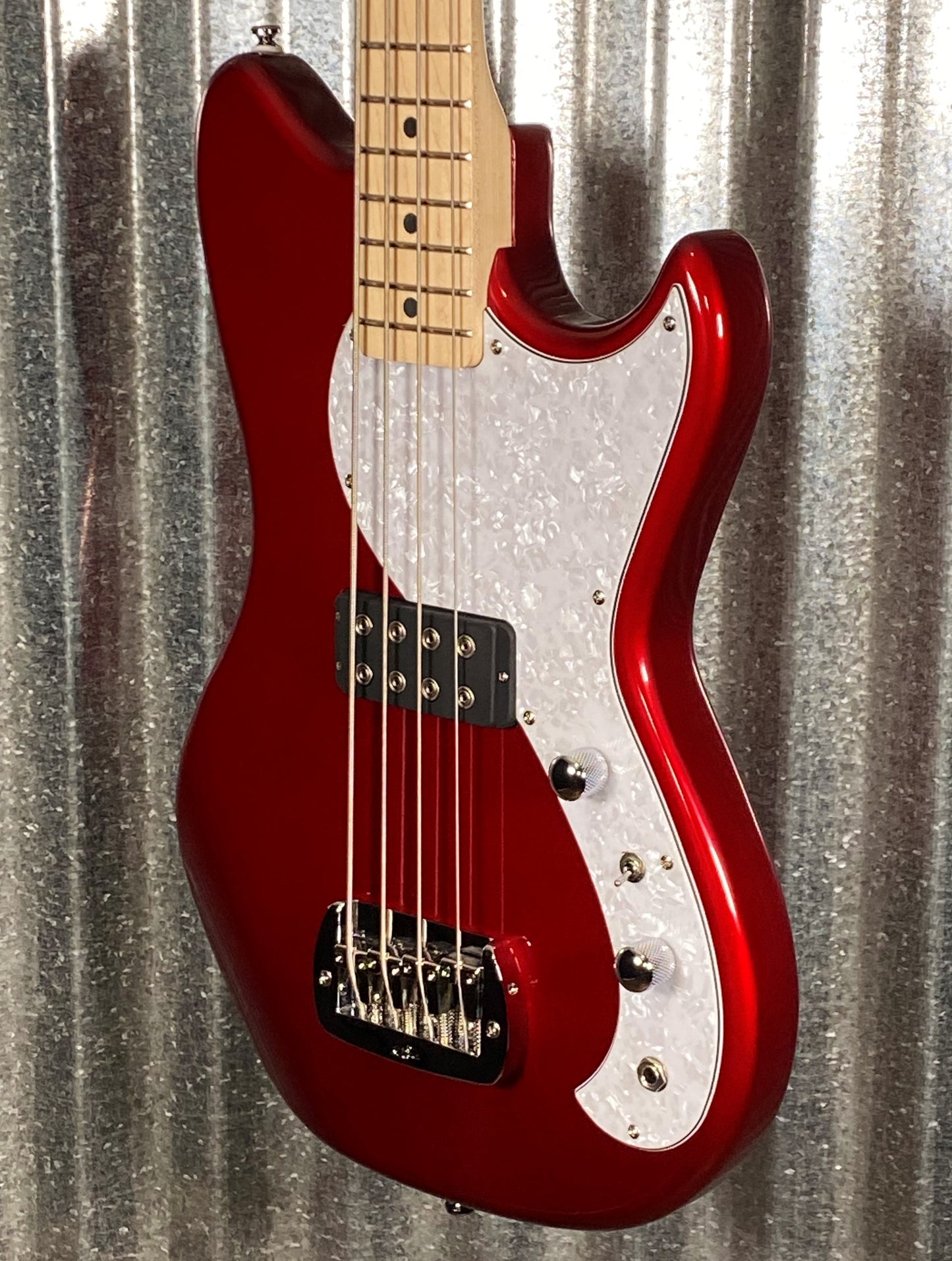 G&L Guitars Tribute Fallout Bass Short Scale 4 String Candy Apple Red #2150
