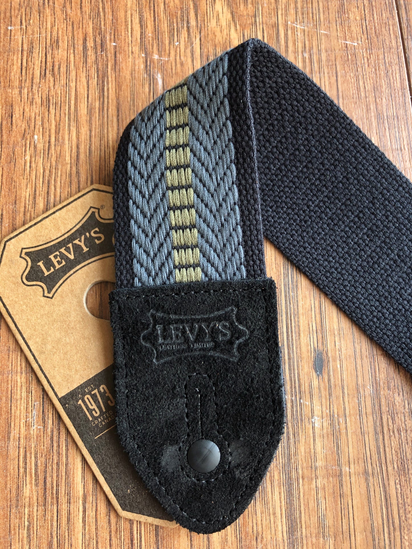 Levy's MC8VIN-001 2" Adjustable Woven Cotton Guitar & Bass Strap Blue
