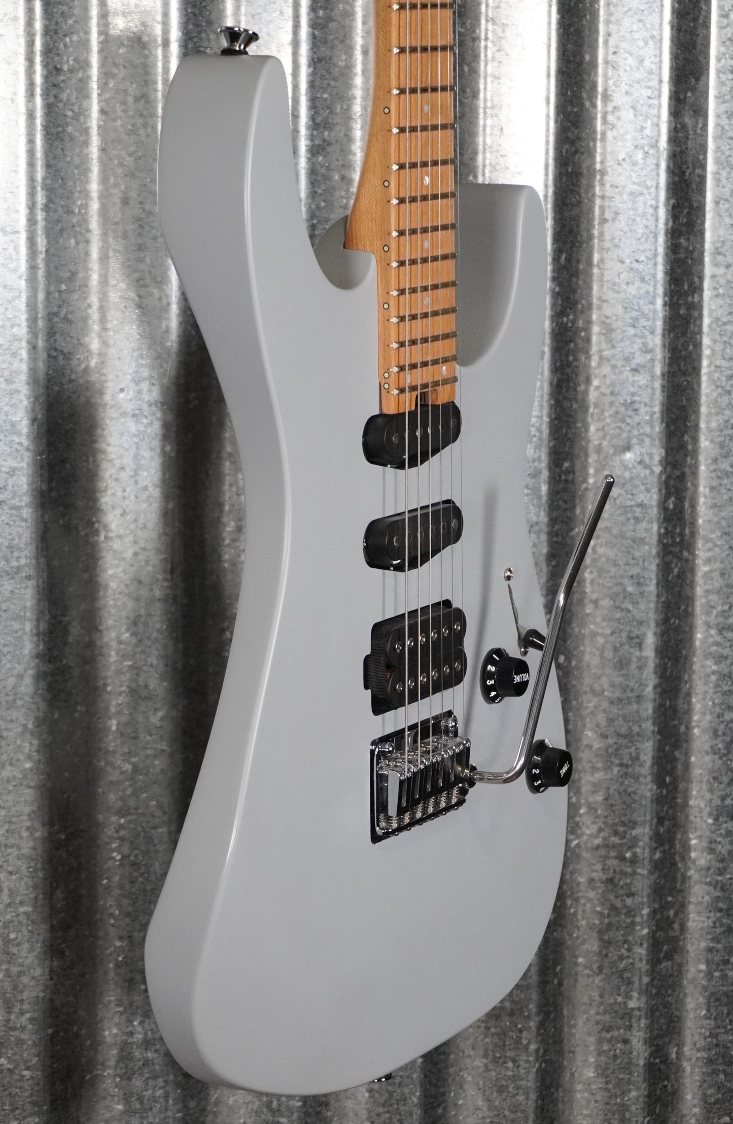 Charvel Pro-Mod DK24 HSS 2PT CM Satin Primer Gray Guitar & Case #9730 Used