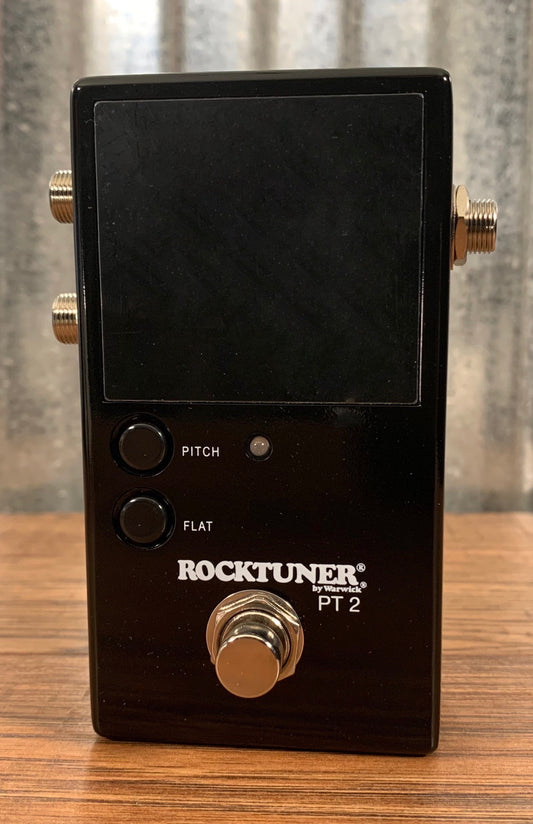 Warwick Rockboard PT2 Black Compact Calibrated Chromatic LED Guitar Effect Pedal Tuner