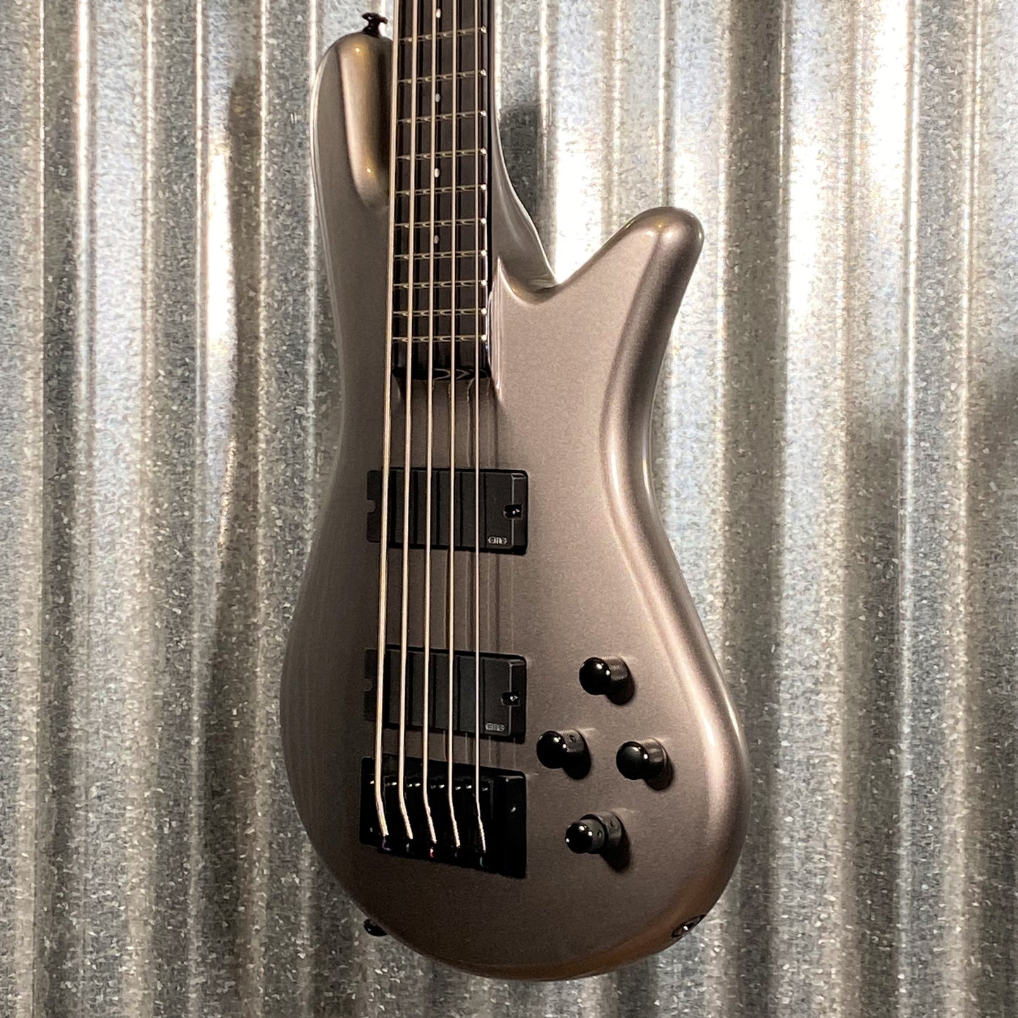 Spector NS Ethos 5 String Bass Gunmetal Gloss NSETHOS5GM & Bag #1783