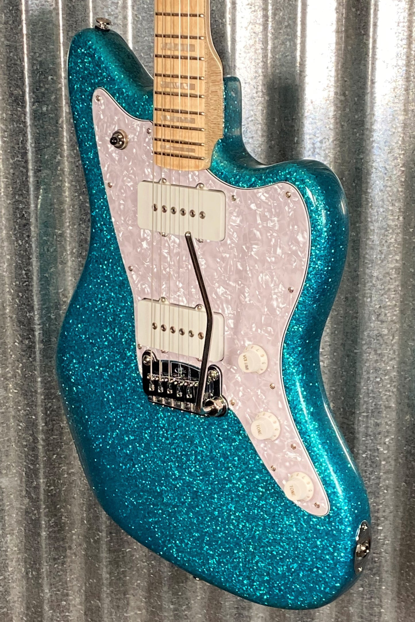 G&L USA Doheny Turquoise Metal Flake Guitar & Case #6225
