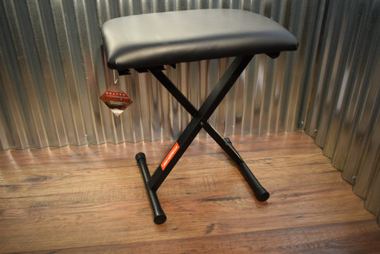 Stageline Stands KB45 Easy Quick Adjustable Padded Portable Keyboard Bench Black