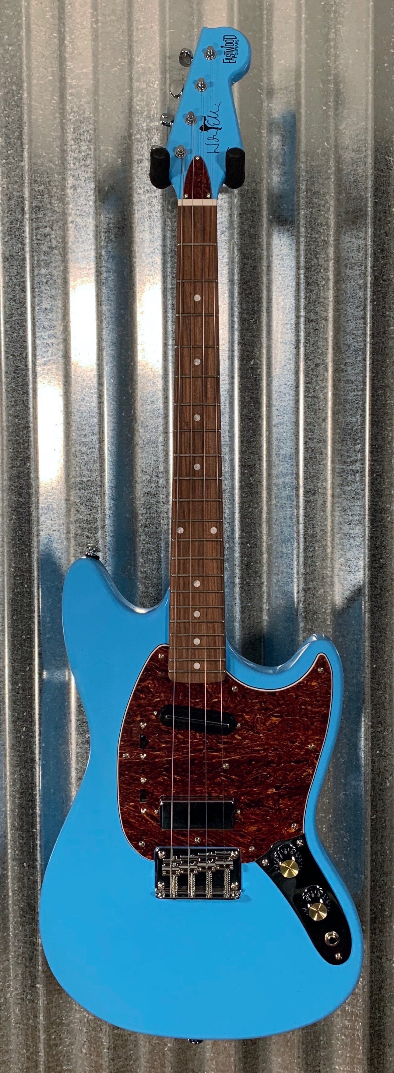 Eastwood Warren Ellis Tenor 2P Sonic Blue & Bag
