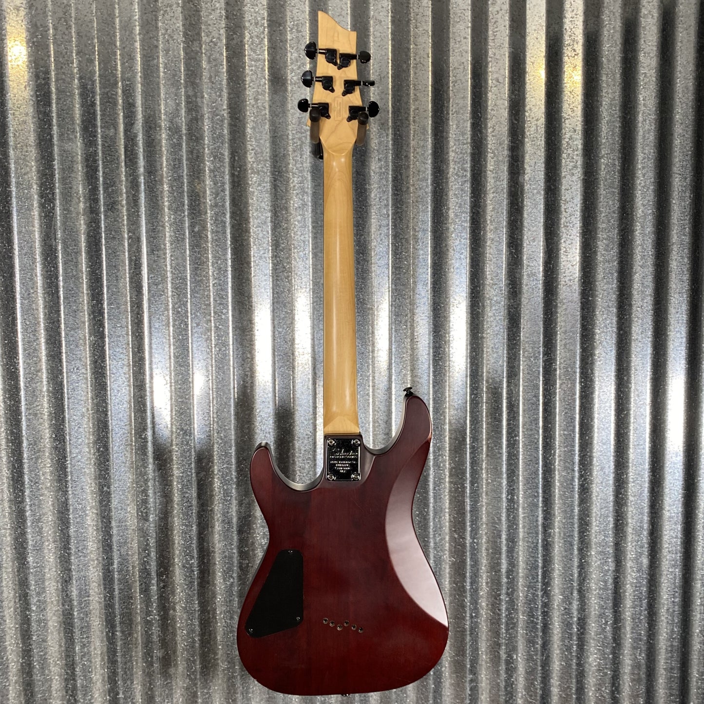 Schecter Diamond Series Omen-6 Walnut Satin Guitar #0223 Used