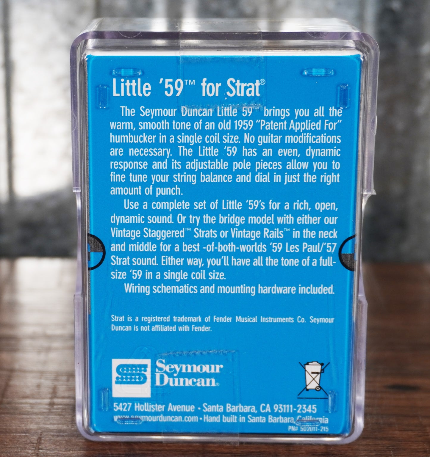 Seymour Duncan SL59-1b Little '59 for Strat Guitar Pickup White