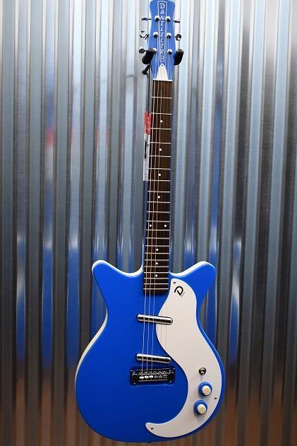 Danelectro '59M NOS Go Go Blue Vintage Style Electric Guitar #4545