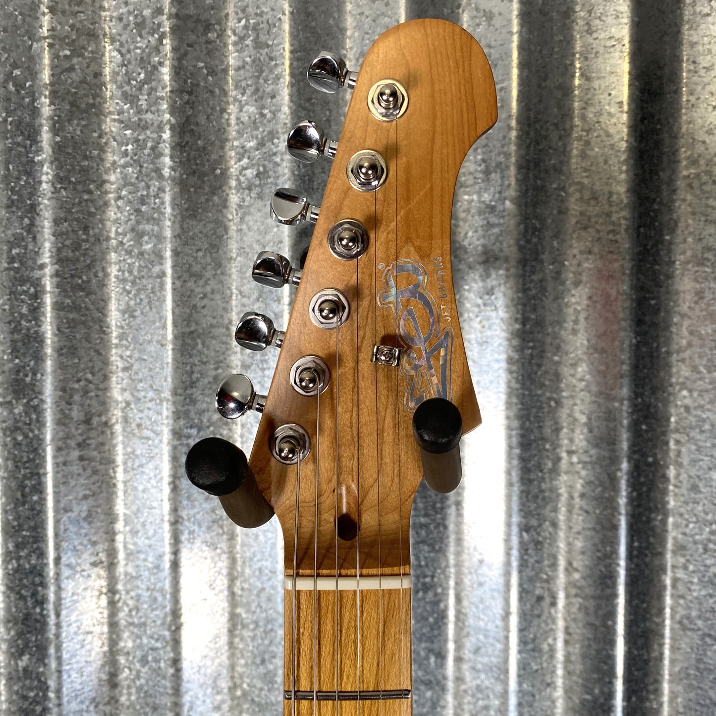 Jet JJ350BK HH Jazz Master Style Hard Tail Guitar Bound Black #0005