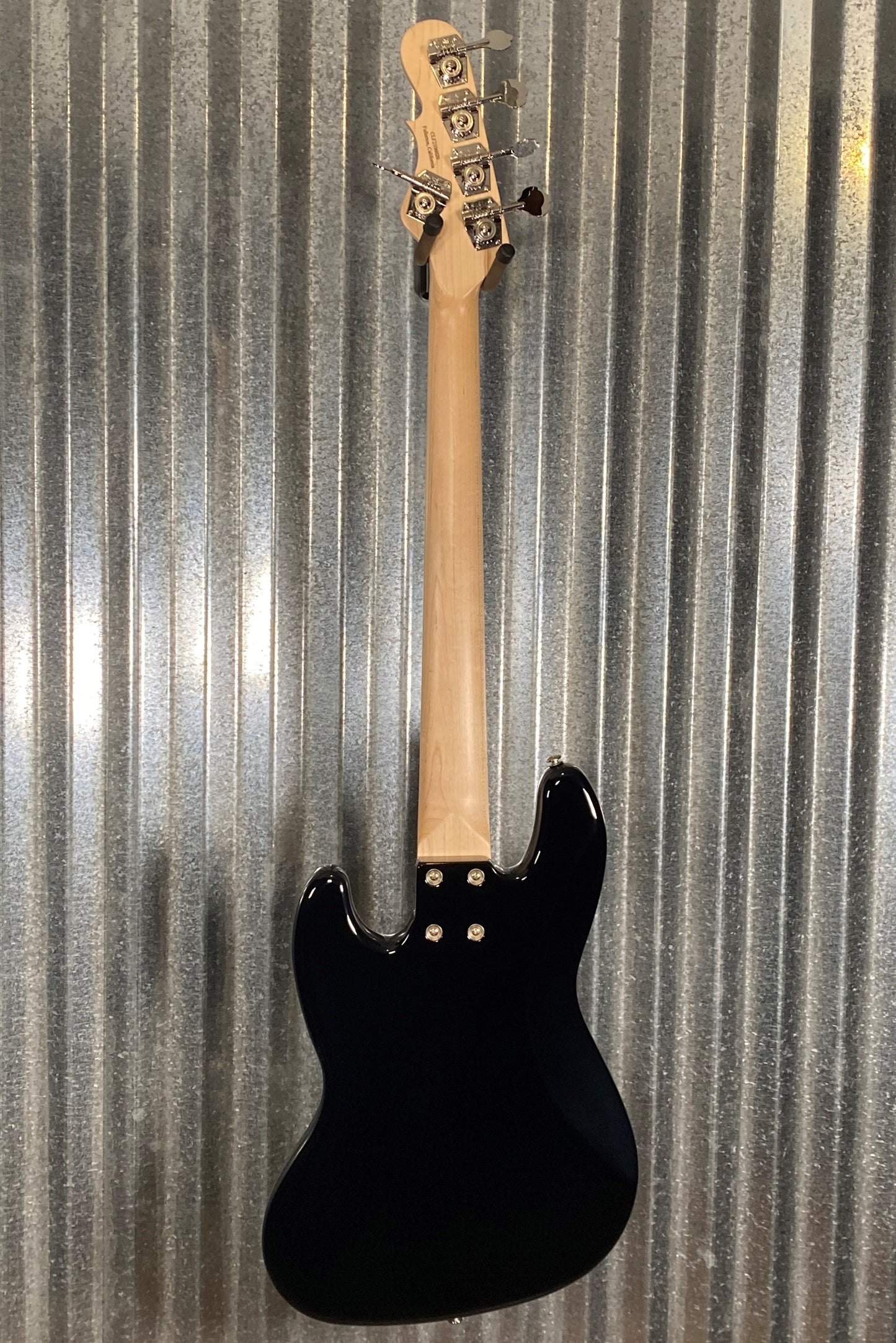 G&L USA JB-5 Jet Black 5 String Jazz Bass Maple Satin Neck & Case #6029
