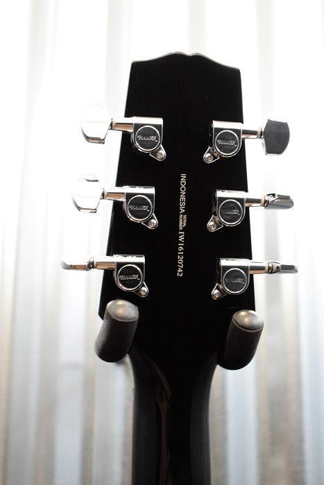 Hamer Guitars Sunburst Archtop Flame Trans Black Electric Guitar #742