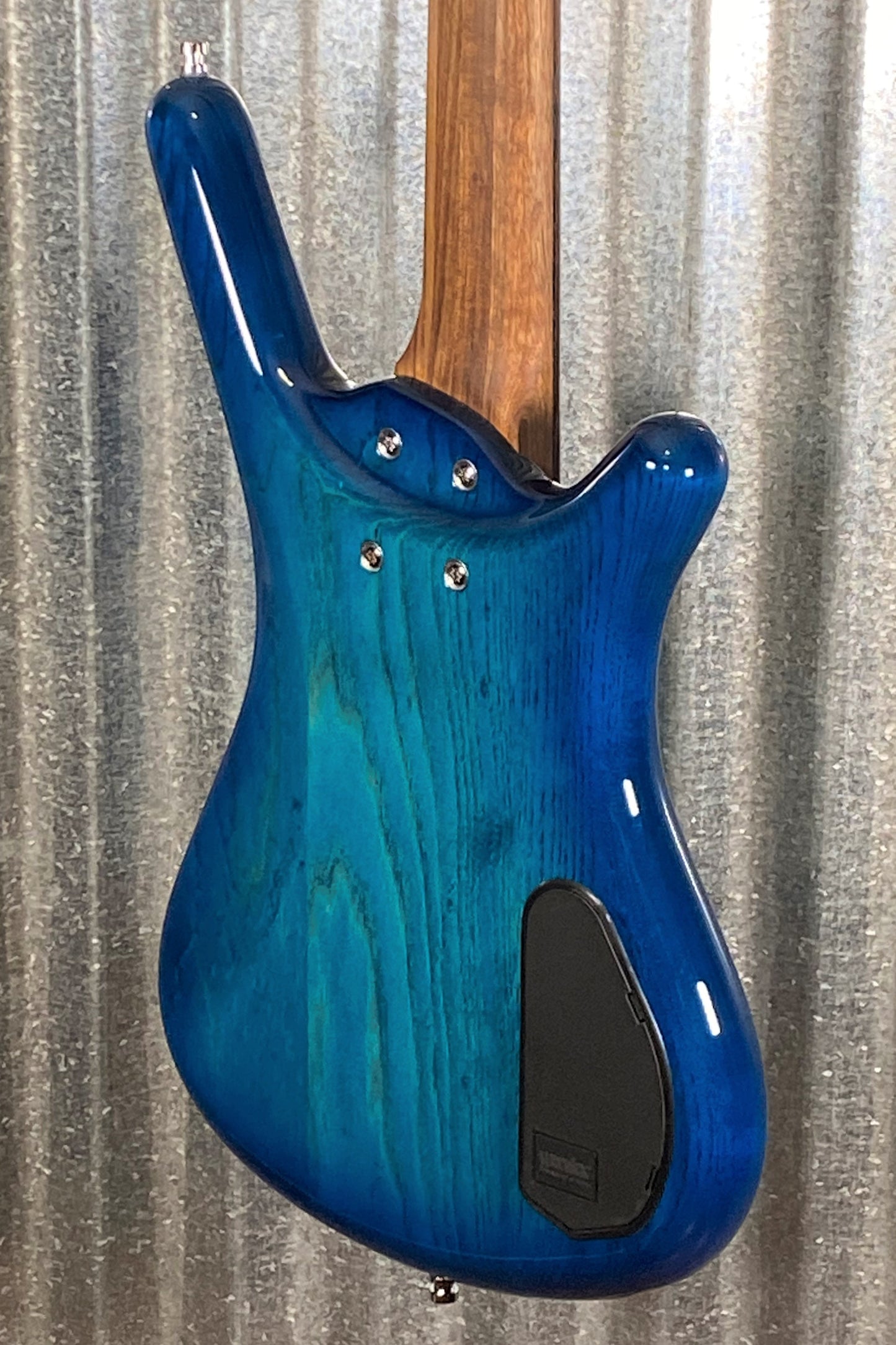Warwick German Pro Series Corvette $$ Left Hand 5 String Bass LTD Edition Lagoon Blueburst & Bag #1822