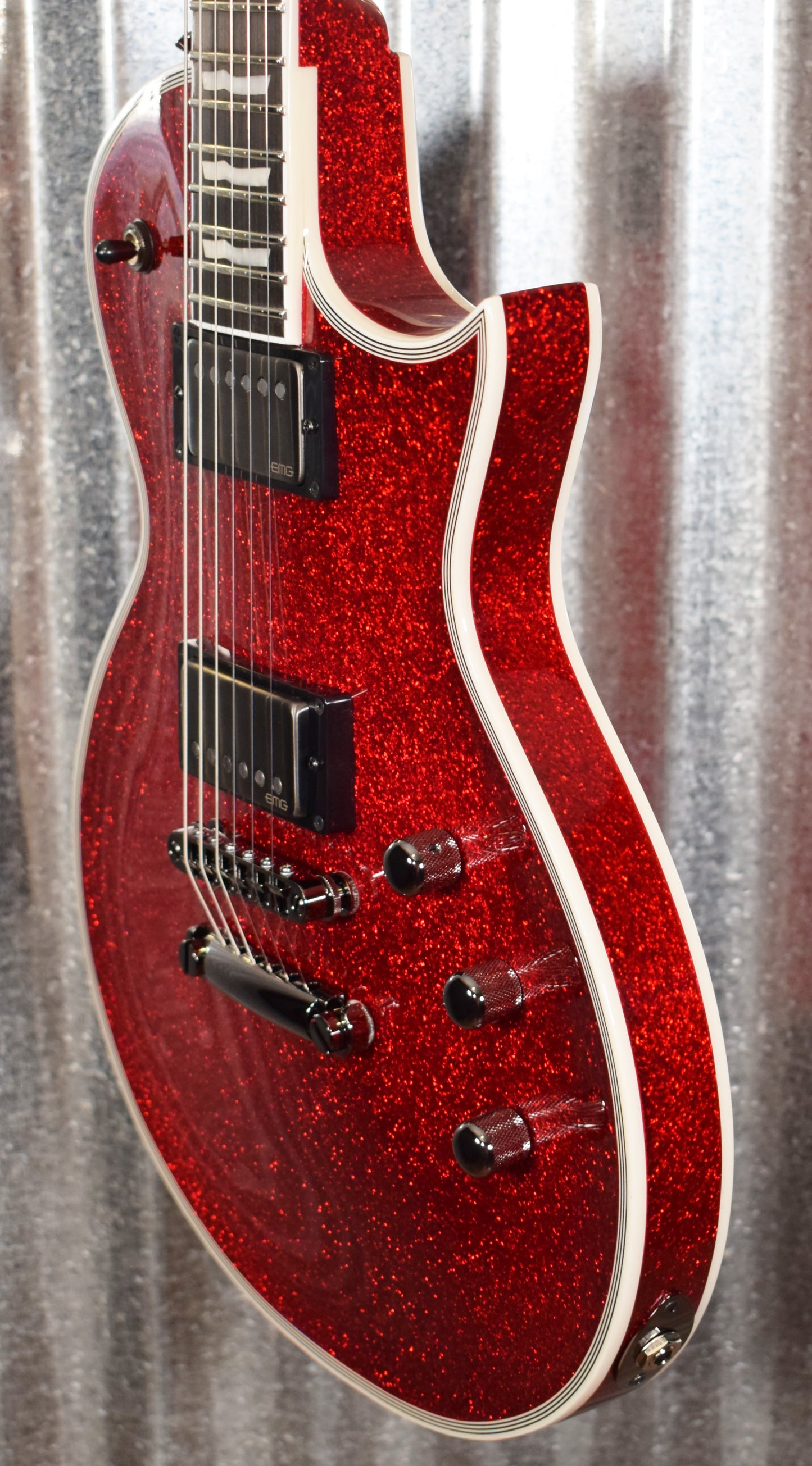 ESP E-II Eclipse DB Red Sparkle EMG Guitar & Case EIIECDBRSP Japan #ES7410203