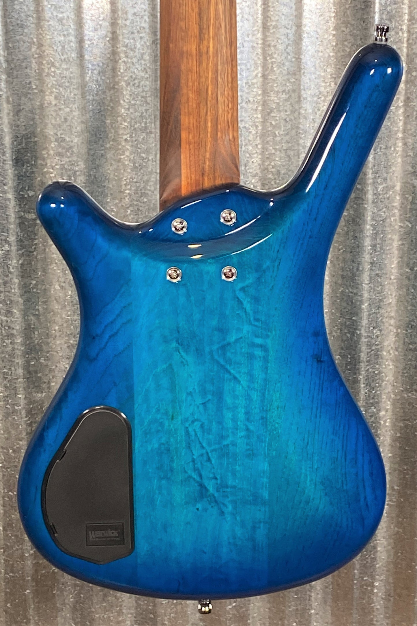 Warwick German Pro Series Corvette $$ Fretless 5 String Bass LTD Edition Lagoon Blueburst & Bag #5822