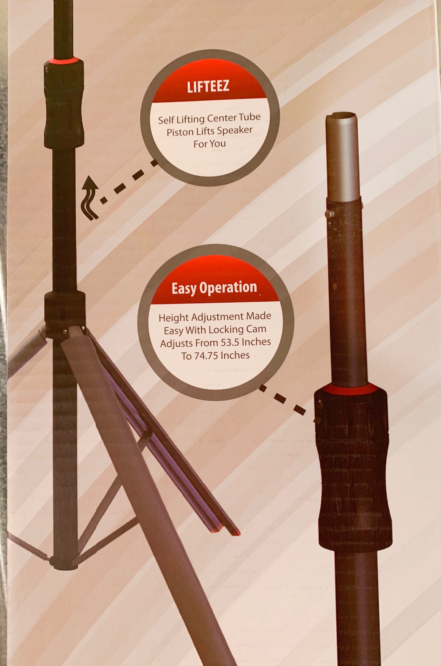 Gator Frameworks GFW-ID-SPKRSET ID Series Piston Driven Lift Speaker Stands & Bag