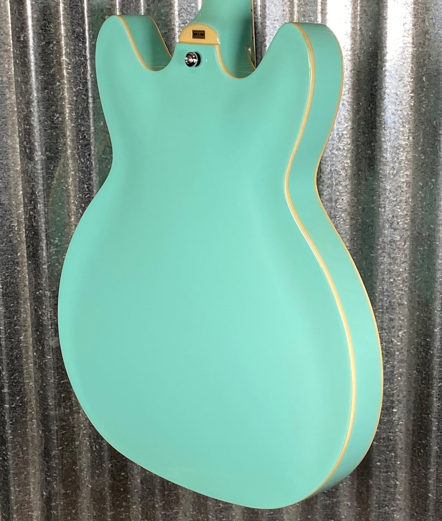 Hagstrom VIK-ABE Viking Aged Sky Blue Semi Hollow Body Guitar #0158