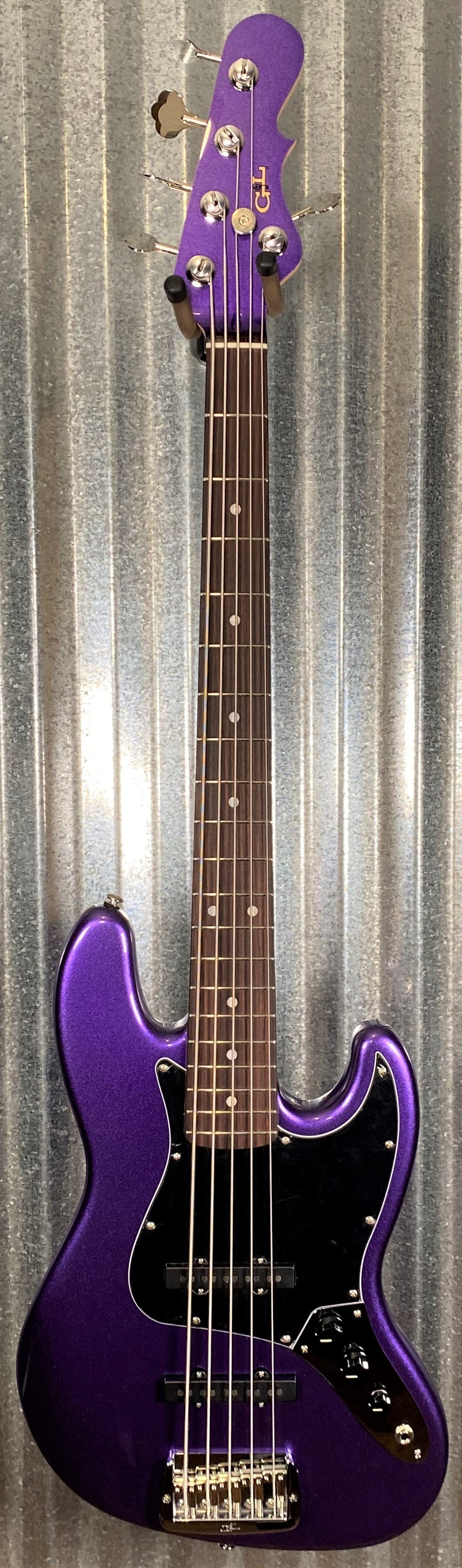 G&L USA JB5 Royal Purple 5 String Bass & Case JB-5 #7083