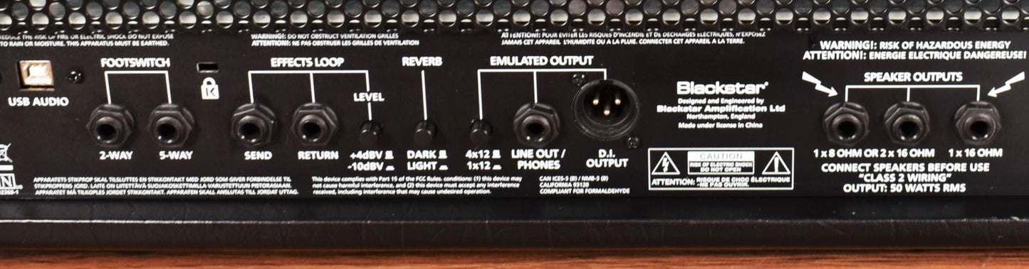 Blackstar HT Club 50 MKII 50 Watt All Tube Guitar Amplifier Head Used
