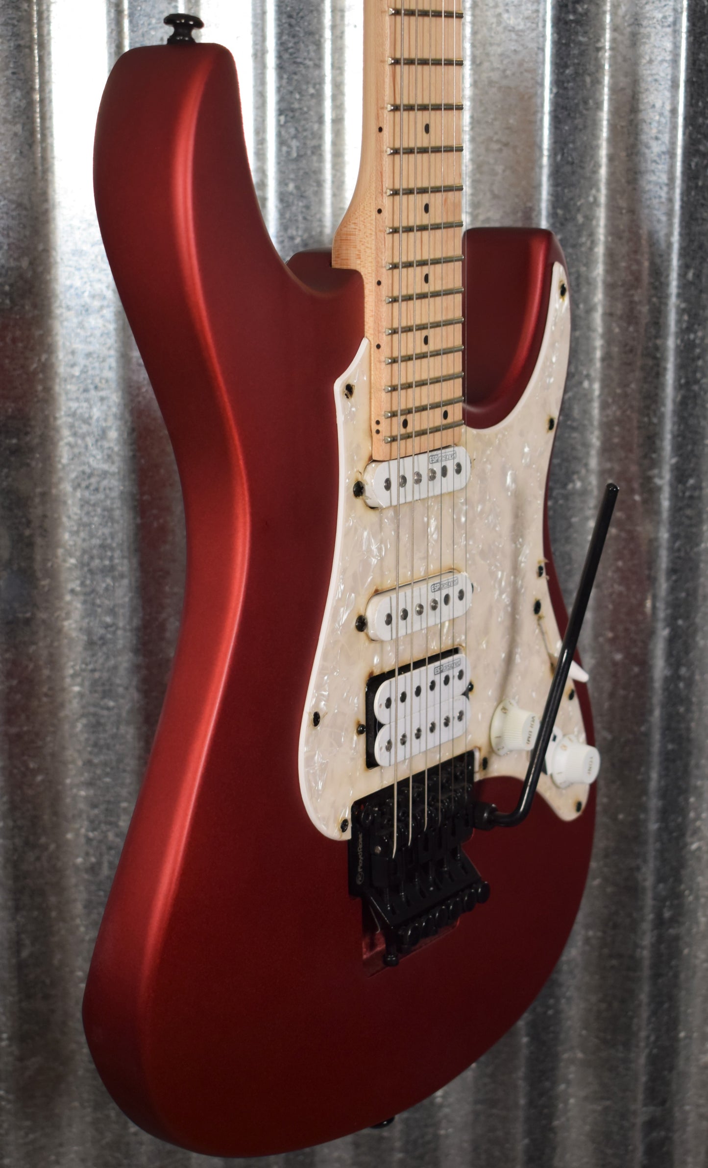 ESP LTD SN-200FR Black Cherry Metallic Satin Floyd Guitar LSN200FRMBCMS Blem #0833