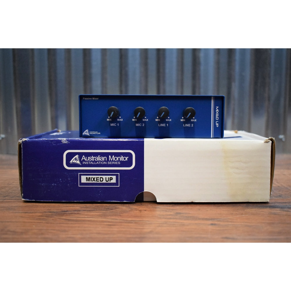 Australian Monitor AV Contractor Tools Mixed Up Passive 4 Channel Mic Line Mixer